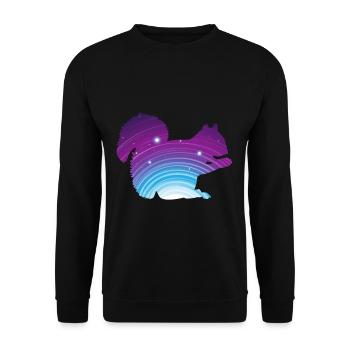 Squirrel animal - Unisex Sweatshirt - black - Front - Alina (178cm) & Michal (187cm)