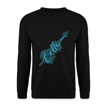 Orchestre de violoncelle - Sweat-shirt Unisexe - noir - Devant - Alina (178cm) & Michal (187cm)