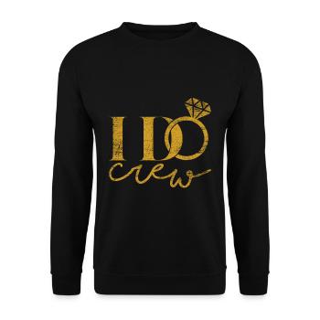 Wedding marriage proposal - Unisex Sweatshirt - black - Front - Alina (178cm) & Michal (187cm)