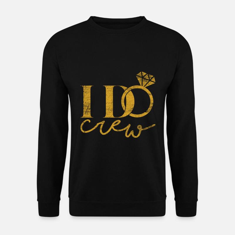 Hochzeit Heiratsantrag - Unisex Pullover - Schwarz