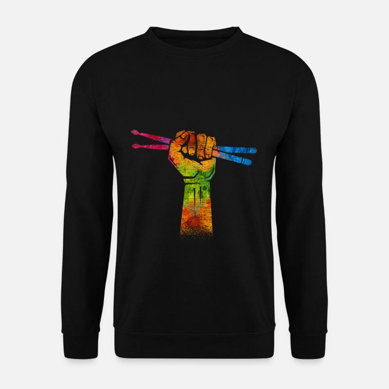 Drum Drumsticks - Unisex Sweatshirt - black