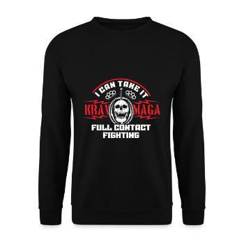 Krav Maga fight - Unisex Sweatshirt - black - Front - Alina (178cm) & Michal (187cm)