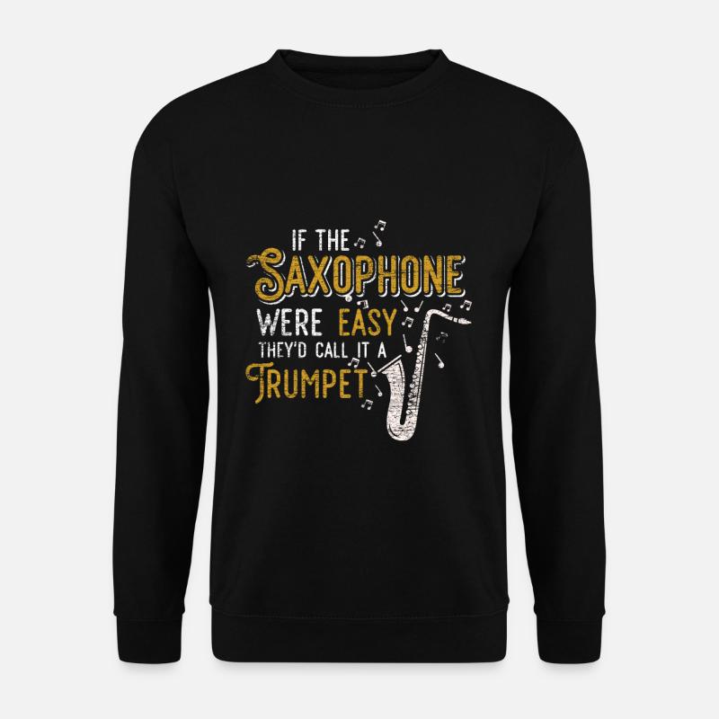 Saxophone trompette - Sweat-shirt Unisexe - noir