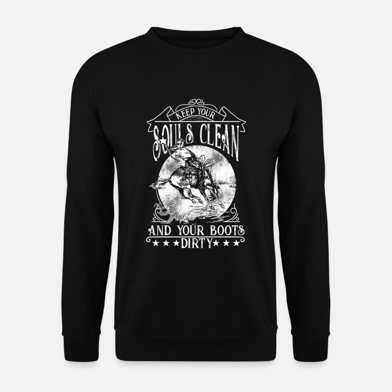 Cowboy Seele - Unisex Pullover - Schwarz