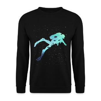 La plongée dans les océans - Sweat-shirt Unisexe - noir - Devant - Alina (178cm) & Michal (187cm)