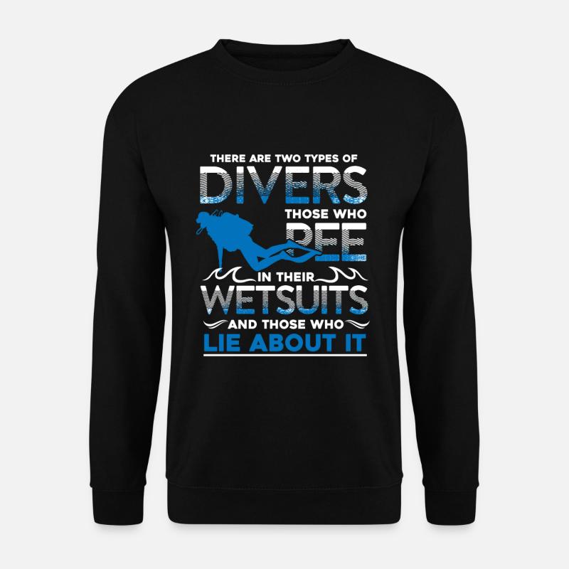 Diving Divers - Unisex Sweatshirt - black