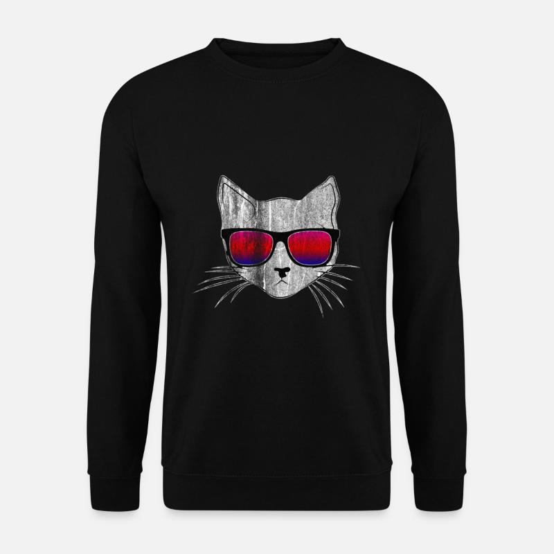 chat - Sweat-shirt Unisexe - noir