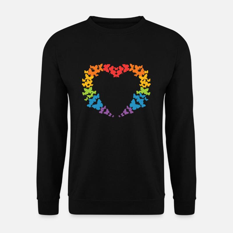 Butterfly rainbow - Unisex Sweatshirt - black