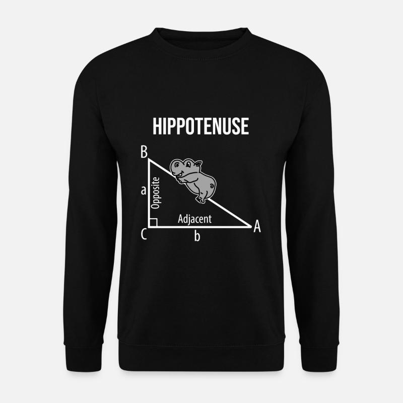 Nilpferd Mathematik - Unisex Pullover - Schwarz