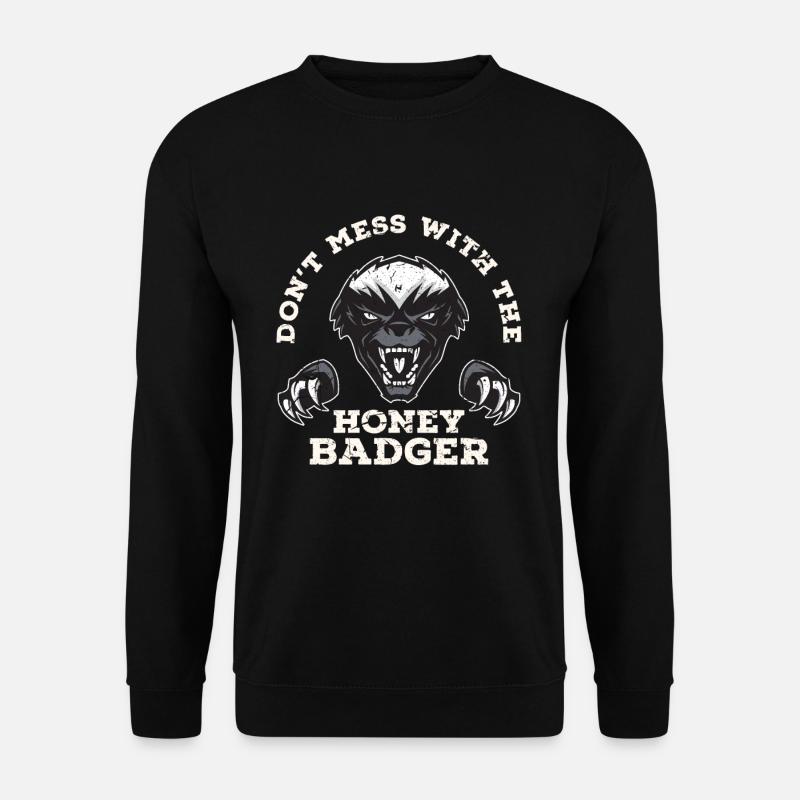 Honigdachs Jäger - Unisex Pullover - Schwarz