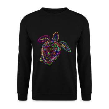 Amoureux des animaux tortue - Sweat-shirt Unisexe - noir - Devant - Alina (178cm) & Michal (187cm)