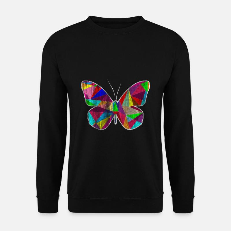papillon - Sweat-shirt Unisexe - noir