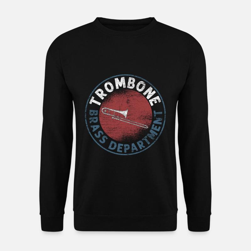 Trombone wind instrument - Unisex Sweatshirt - black