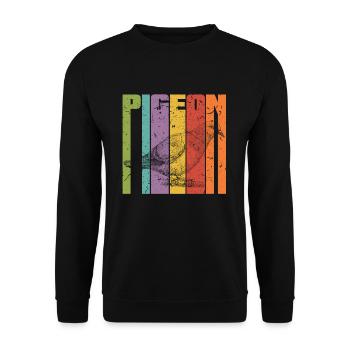 Dove - Unisex Sweatshirt - black - Front - Alina (178cm) & Michal (187cm)