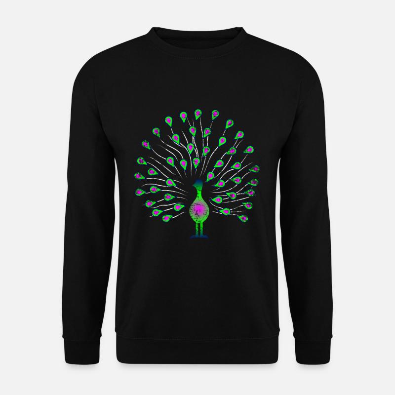 Peacock animal - Unisex Sweatshirt - black