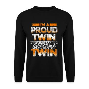 Gemini Gemini - Unisex Sweatshirt - black - Front - Alina (178cm) & Michal (187cm)
