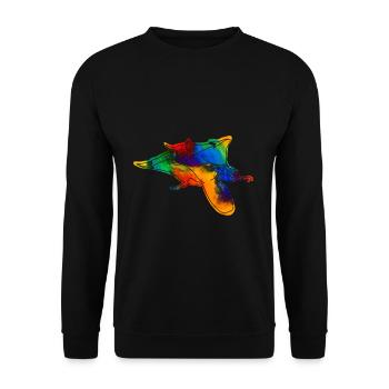 Kurzkopf sac de glisse Australie - Sweat-shirt Unisexe - noir - Devant - Alina (178cm) & Michal (187cm)