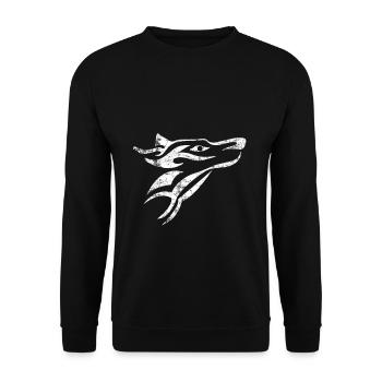 Chasse au prédateur de loup - Sweat-shirt Unisexe - noir - Devant - Alina (178cm) & Michal (187cm)
