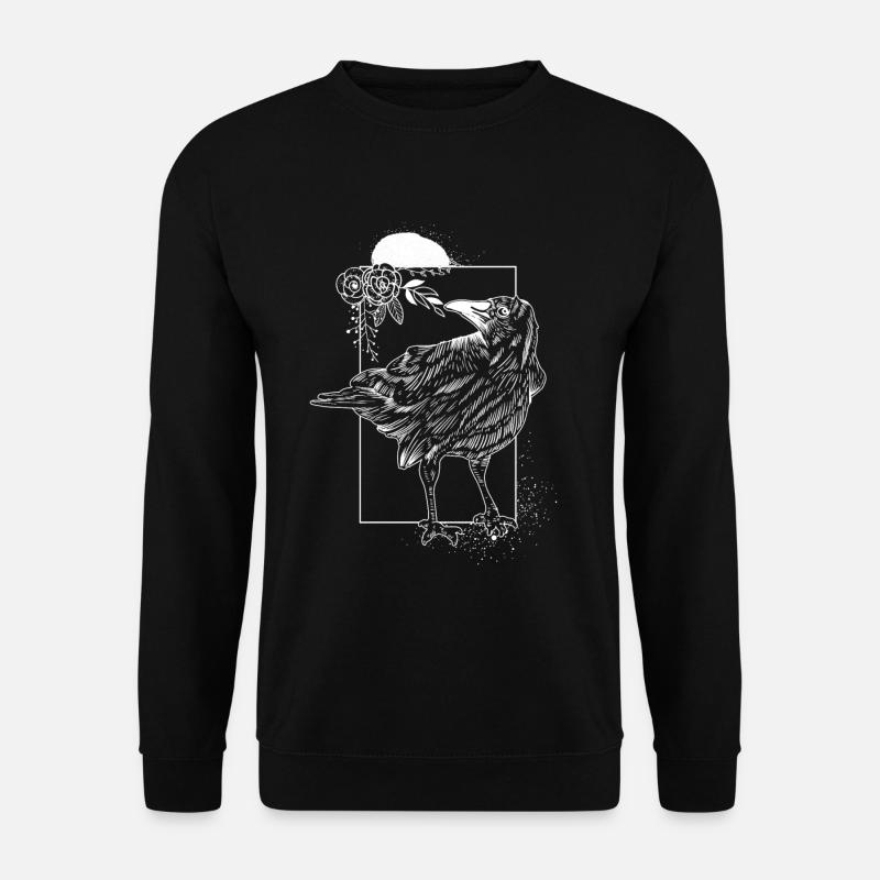 Krähe - Unisex Pullover - Schwarz