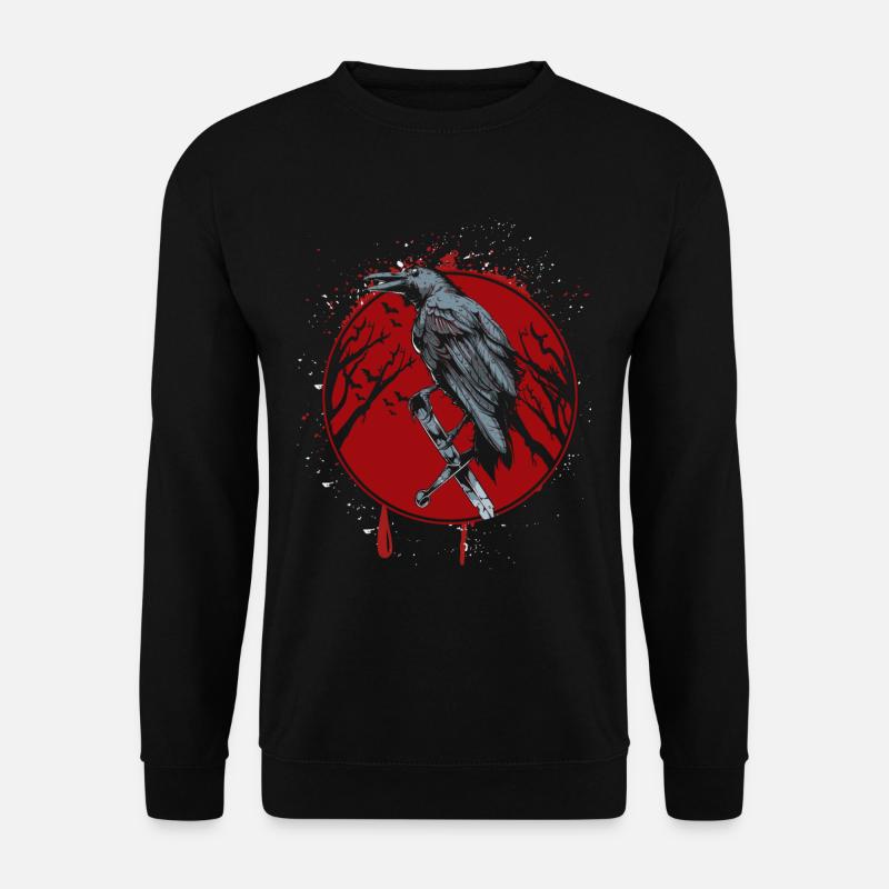 Rabe Mitternacht - Unisex Pullover - Schwarz