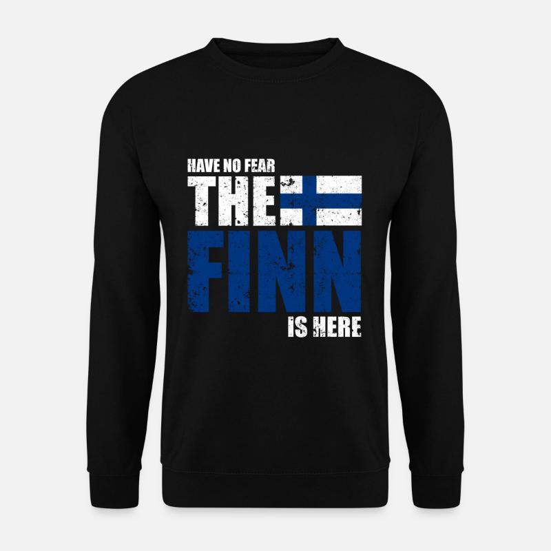 Finnland Angst - Unisex Pullover - Schwarz