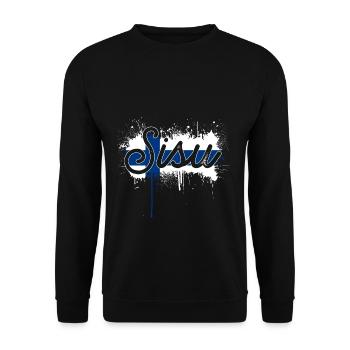 Finland Nation - Unisex Sweatshirt - black - Front - Alina (178cm) & Michal (187cm)