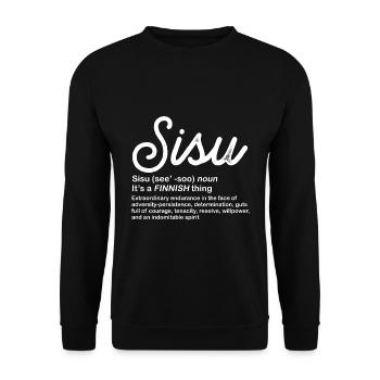 Finlande Culture - Sweat-shirt Unisexe - noir - Devant - Alina (178cm) & Michal (187cm)