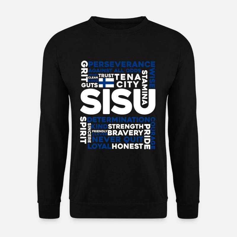 Finnland - Unisex Pullover - Schwarz