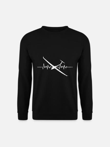 Gliding Heartbeat - Unisex Sweatshirt - black