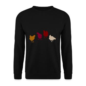 Chicken coop - Unisex Sweatshirt - black - Front - Alina (178cm) & Michal (187cm)