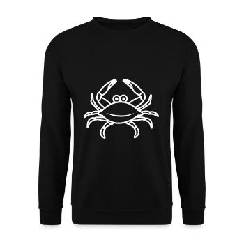 Krabbe - Unisex Pullover - Schwarz - Vorne - Alina (178cm) & Michal (187cm)