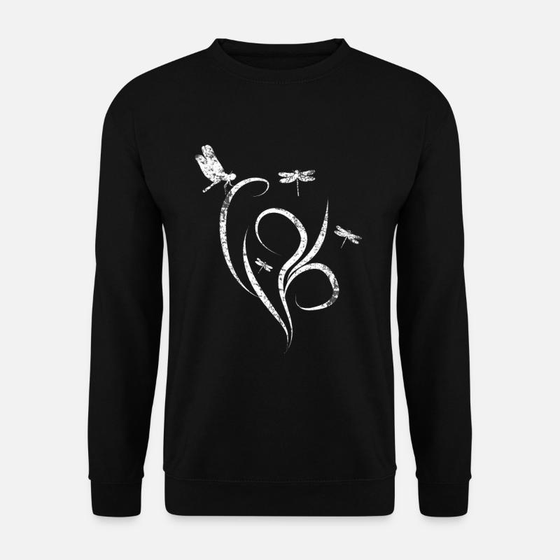 Nature de libellule - Sweat-shirt Unisexe - noir
