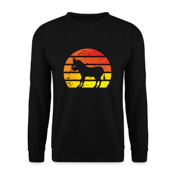 Donkey Horse - Unisex Sweatshirt - black - Front - Alina (178cm) & Michal (187cm)