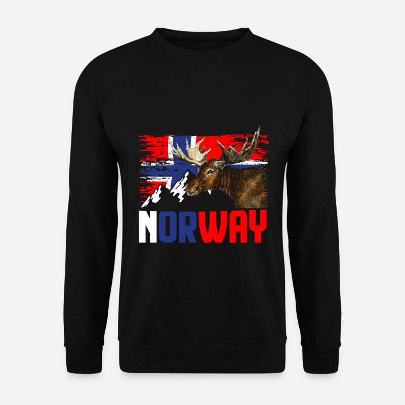 Norway moose - Unisex Sweatshirt - black
