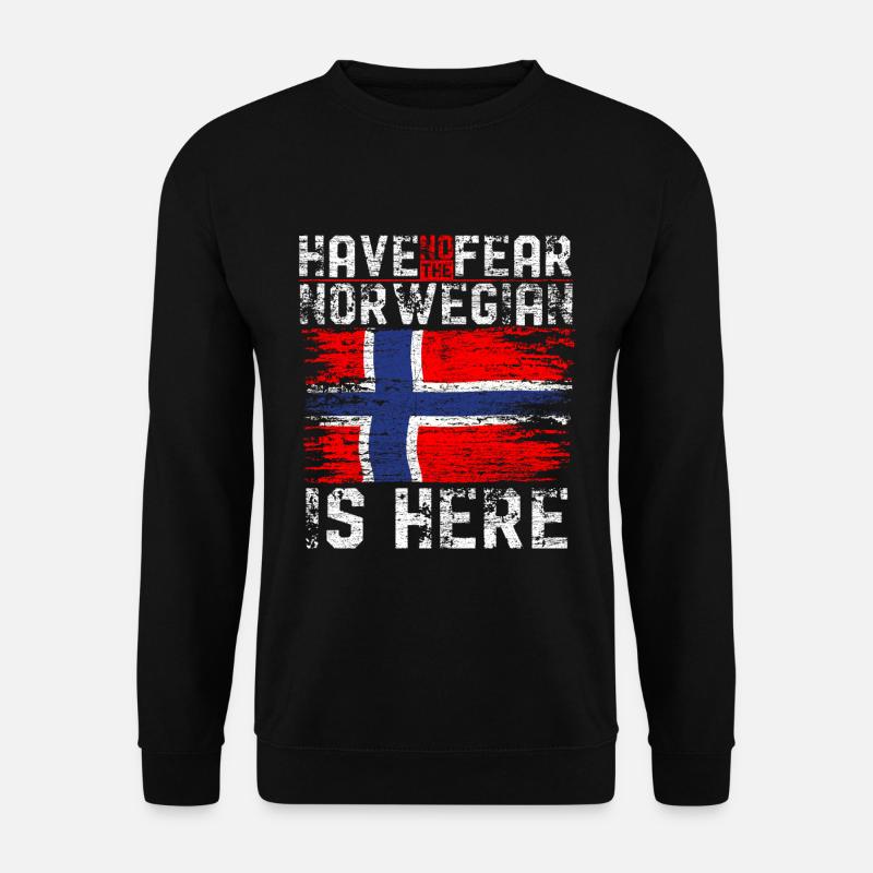 Norwegen Norweger - Unisex Pullover - Schwarz