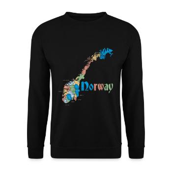 Norwegen Skandinavien - Unisex Pullover - Schwarz - Vorne - Alina (178cm) & Michal (187cm)