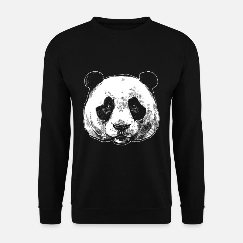 Panda Bär - Unisex Pullover - Schwarz