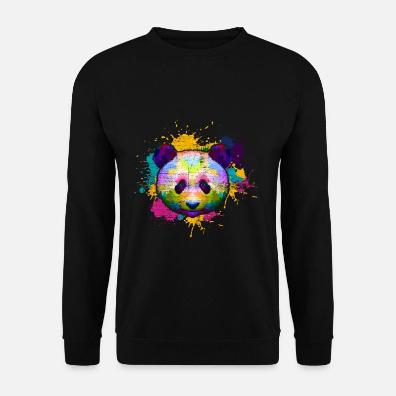 Panda Asien - Unisex Pullover - Schwarz