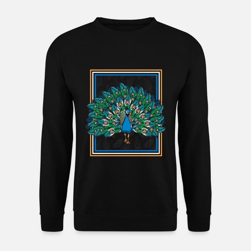 Peacock - Unisex Sweatshirt - black