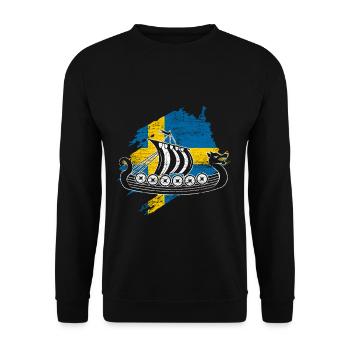 Suède - Sweat-shirt Unisexe - noir - Devant - Alina (178cm) & Michal (187cm)