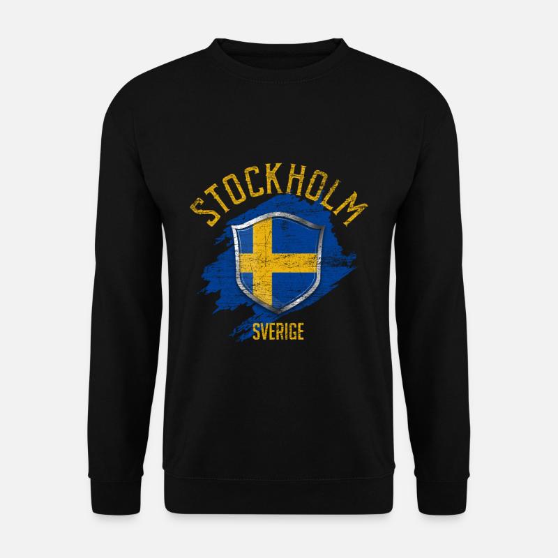 Schweden Stockholm - Unisex Pullover - Schwarz
