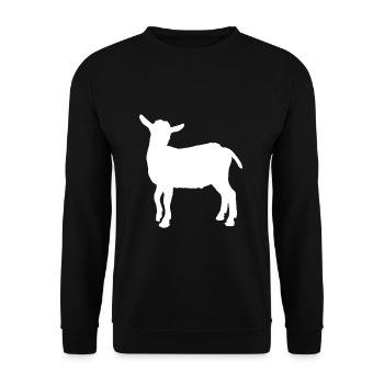 goat - Unisex Sweatshirt - black - Front - Alina (178cm) & Michal (187cm)