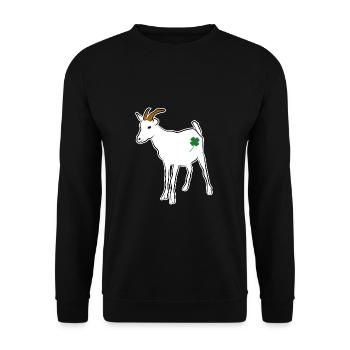 Chance de chèvre - Sweat-shirt Unisexe - noir - Devant - Alina (178cm) & Michal (187cm)