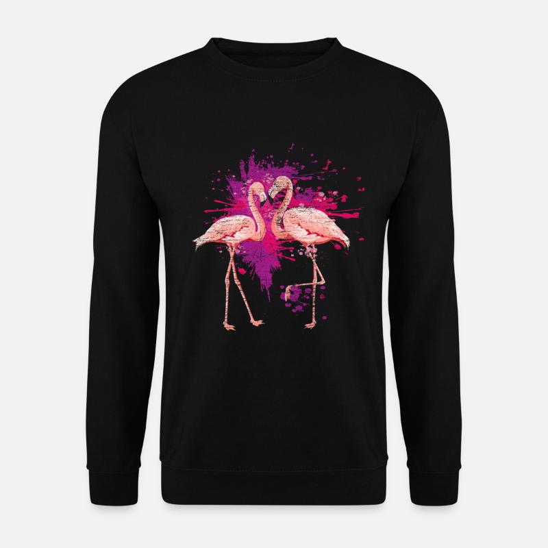 Flamingo animals - Unisex Sweatshirt - black