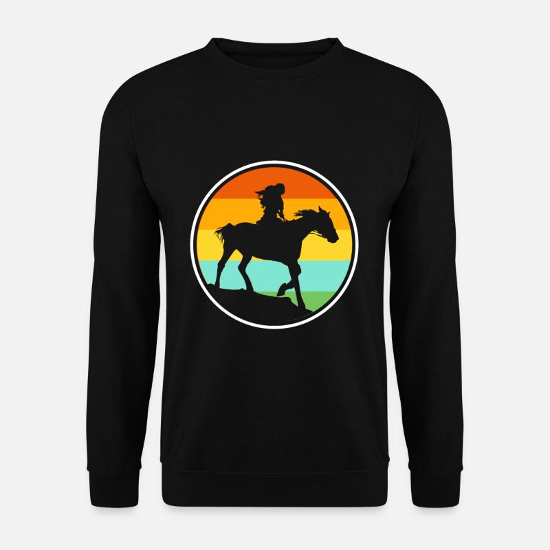 Pferd - Unisex Pullover - Schwarz