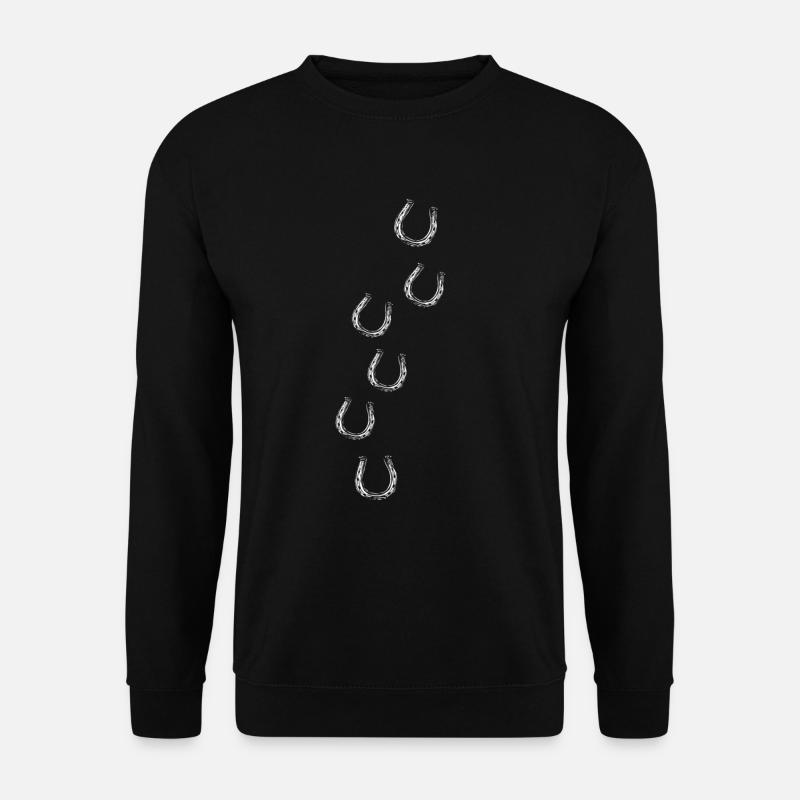 Pferd Glücksbringer - Unisex Pullover - Schwarz