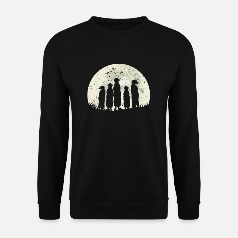 Erdmännchen Familie - Unisex Pullover - Schwarz