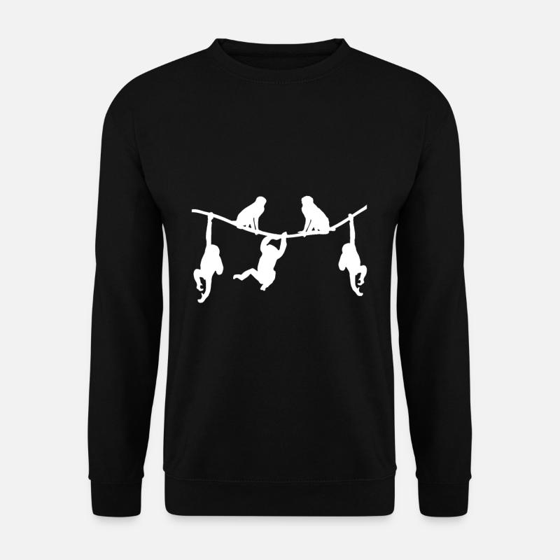 Monkey Animals - Unisex Sweatshirt - black