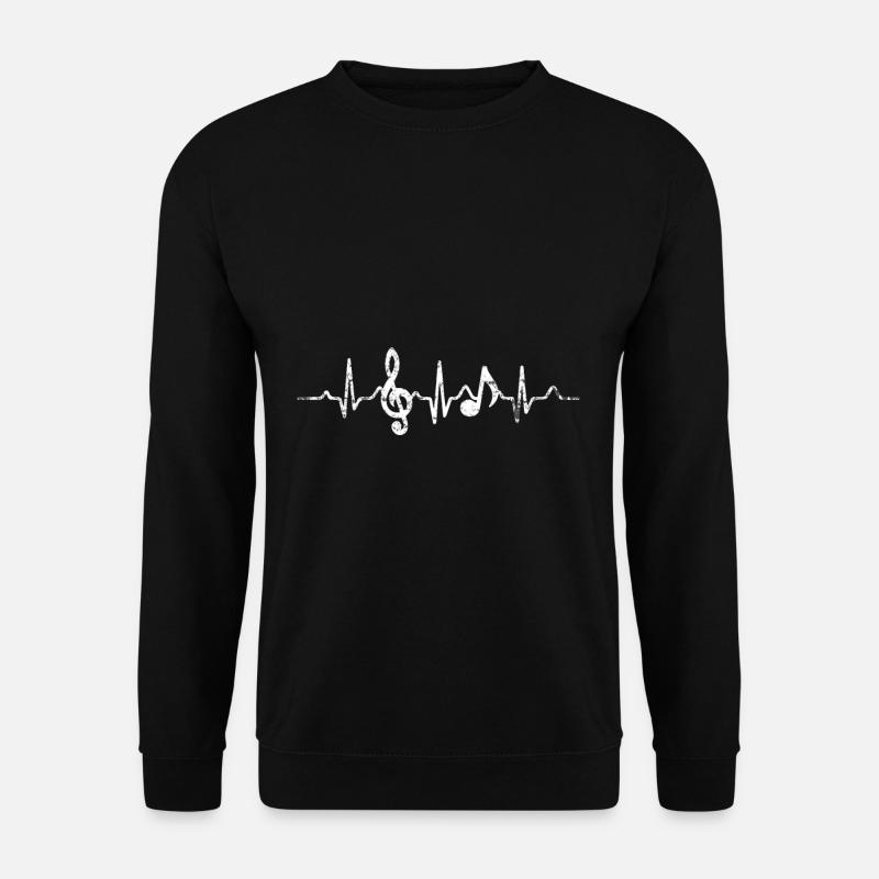 Musical Herzschlag - Unisex Pullover - Schwarz