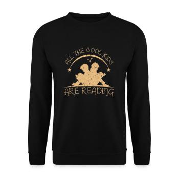 Lecture d'enfants - Sweat-shirt Unisexe - noir - Devant - Alina (178cm) & Michal (187cm)